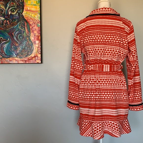 Hearts Valentine Ruffle Super Soft Robe - Picture 3 of 7